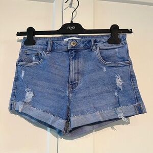 Zara 28 (fits XS-S) Blue Denim Women Shorts